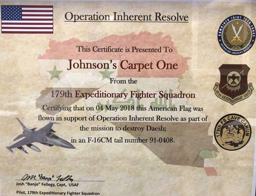 Johnson Carpet One Supports Our Troops